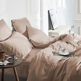 Dekbedovertrek - Taupe - 100% Bamboe - Inclusief Kussensloop