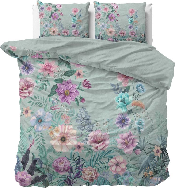 Dreamhouse - Nature Flore - Dekbedovertrek - Blauw - 140 x 200 / 220 cm - 1-Persoons