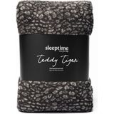 Sleeptime Dekbedovertrek Teddy Tiger Zwart - 200x220 + 2 kussenslopen 60x70