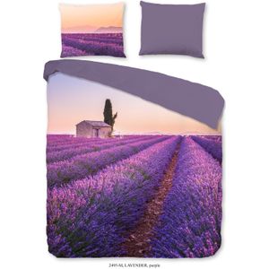 Pure Dekbedovertrek  Lavender - nr.2495 purple - 200x200/220 + 2 kussenslopen 60x70 - Paars