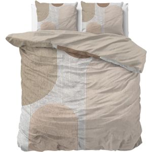 Sleeptime Dekbedovertrek Teddy Print Crème - 140 x 220 - Beige
