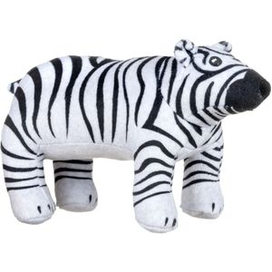 Animal Planet - Knuffel James the Zebra Polar Bear Pluche - 32 cm - Recycled Polyester