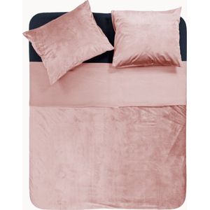 Sleeptime - Velvet Piping - Dekbedovertrek - Soft Pink - Velvet