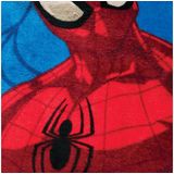 Spiderman Poncho / Badcape Hero - 60 x 120 cm - Kat en - 60x120 - Blauw