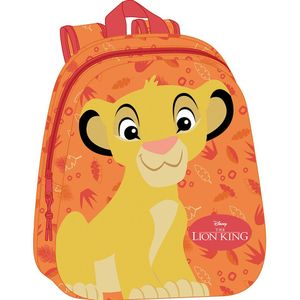 Disney The Lion King Rugzak, 3D Simba - 33 x 27 x 10 cm - Polyester - 33x27x10 - Oranje