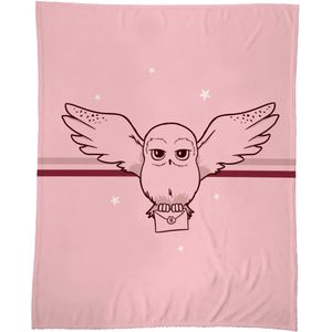Harry Potter Fleece Deken Premium , Girly Owl - 125 x 150 cm - Polyester
