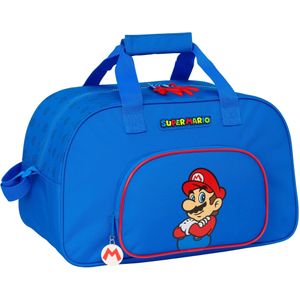 Super Mario Sporttas Play - 40 x 24 x 23 cm - Polyester - 40x24x23 - Blauw