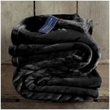 De Witte Lietaer - Cosy Black - Fleece Deken - Zwart - 150 x 200 cm