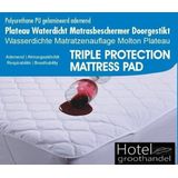 hotelgroothandel.nl Plateau Waterdicht PU  - Wit Matrasbeschermer doorgestikt - 180x200/30