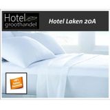 hotelgroothandel.nl - 2-Pack Laken Hotel |  Wit 100% Katoenen 20A