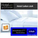 2-Pack Laken Hotels-sWit 100% Katoenen 20A