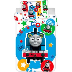 Thomas & Friends BABY dekbedovertrek - 100 x 135 cm - Kat en - 100x135 + 1 kussensloop 40x60 - Multikleur