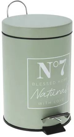 Koopman Pedaalemmer, metaal, matte afwerking - Groen