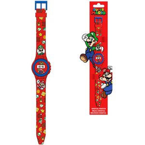 Super Mario Digitaal horloge Play - 22 cm - 22cm - Rood