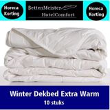 NoLizzz® Hotel Dekbed Extra Warm - 15% Dons- Klasse 1 -  Per 10 Stuks - 200x220 - Wit