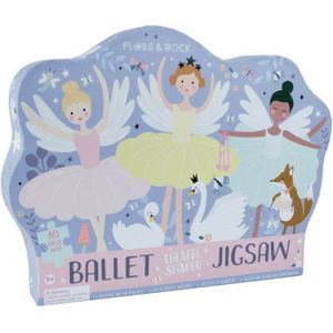 Floss & Rock Ballet Puzzel 80 st. 55 x 35 cm - 80 stuks | 55x35 - Multikleur