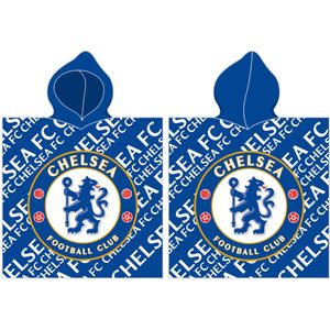Chelsea Poncho Logo - 60 x 120 cm - Kat en - 60x120 - Blauw