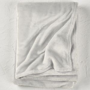 De Witte Lietaer Fleeceplaid Snuggly Silver - 150 x 200 cm - Lichtgrijs
