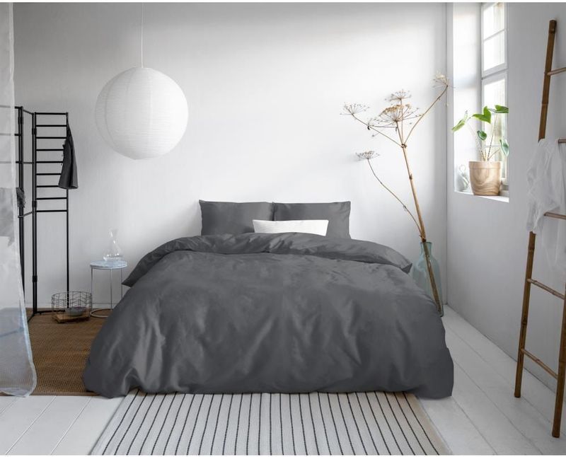 Dekbedovertrek - Grijs - Katoen - Eenvoudig Design