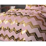 Sleeptime Wave Dekbedovertrek - 240X200/220 + 2 x kussenslopen 60x70 - Roze