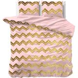 Sleeptime Wave Dekbedovertrek - 240X200/220 + 2 x kussenslopen 60x70 - Roze