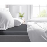 Primaviera Deluxe Satijnen - Topper Hoeslaken - 180 x 200 - Antraciet