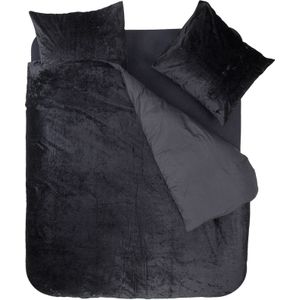 Sleeptime Crystal Velvet Zwart - 140x220 + 1 kussensloop 60x70