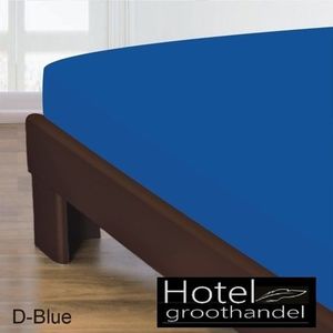hotelgroothandel.nl Kat en H eslaken - blauw - 30cm - gladde 100% Kat en - 140x200/30