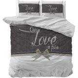 Sleeptime - Pure Love - Dekbedovertrek - Wit - 140x200x220 + 1 Kussensloop 60x70