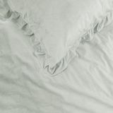 Sleeptime Dekbedovertrek Velvet Ruffles White - 200x200/220 + 2 kussenslopen 60x70 - Wit