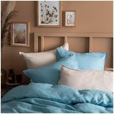 Matt & Rose Dekbedovertrek IJsblauw - Hotelmaat - 260 x 240 cm, zonder kussenslopen - 100% Linnen