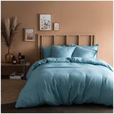 Matt & Rose Dekbedovertrek IJsblauw - Hotelmaat - 260 x 240 cm, zonder kussenslopen - 100% Linnen