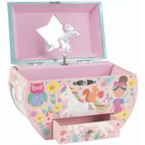 Floss & Rock - Rainbow Fairy - Muziek-/ Sieradendoosje  - 14 x 16.5 x 9 cm - Multi