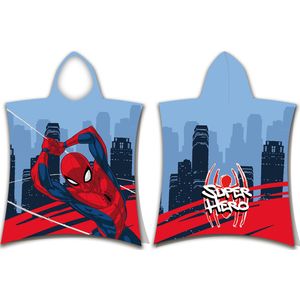 Spiderman badcape Super hero - Kat en - Spiderman badcape Super hero - Katoen - Multikleur