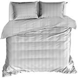 De Witte Lietaer Dekbedovertrek Katoen Satijn Zygo - Hotelmaat - 260 x 240 cm - Zilver