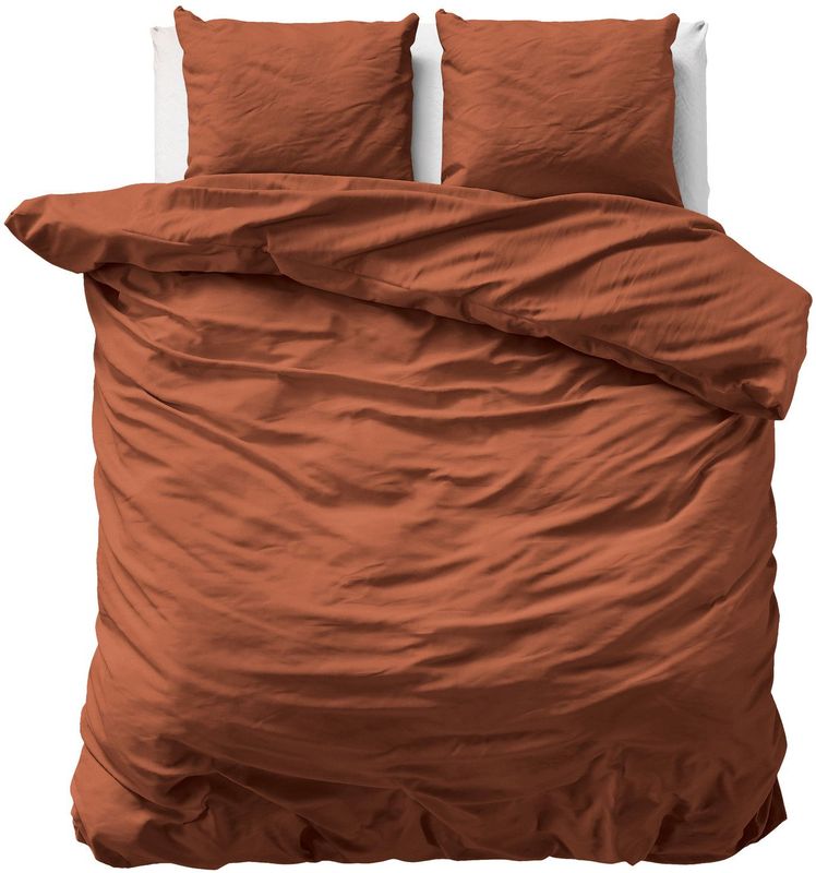 Primaviera - Deluxe Uni Satijn - Dekbedovertrek - Bruin - 240 x 200/220 cm