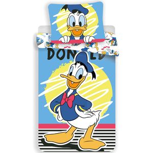 Disney Donald Duck - Dekbedovertrek - Eenpersoons - 140  x 200 cm - Katoen --140x200 + 1 kussensloop 70x90