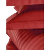 De Witte Lietaer Dekbedovertrek Katoen Satijn Zygo - Eenpersoons - 140 x 220 cm - Rood