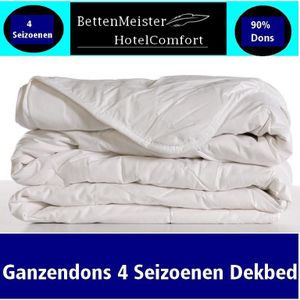 NoLizzz® - Ganzendons 4 Seizoenen Dekbed - 90% dons - Klasse 3+4 --140x220