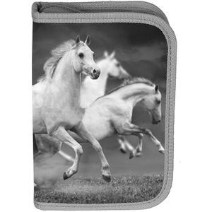 Animal Pictures - Witte Paarden Gevuld Etui 19.5 cm Multi