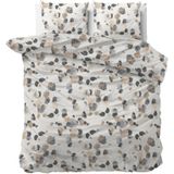 Sleeptime - Dekbedovertrek Spotty Zand - 200x200x220 - Inclusief 2 Kussenslopen 60x70 - Beige
