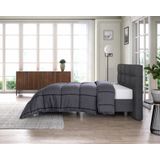 Sleeptime All-in one lazy dekbed Kees Antraciet - 200x200 - Grijs