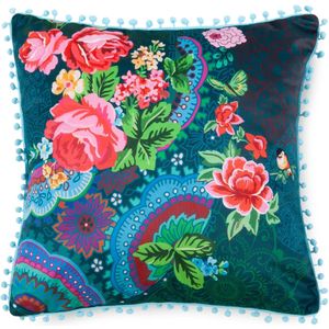 Happiness - Gevuld kussen  1-48x48 polyester Happiness nr.20038 groen