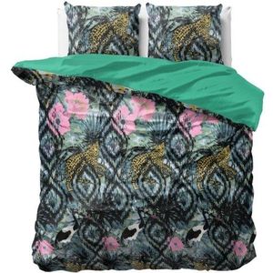 Sleeptime Dekbedovertrek Velvet Botanical forest Groen - 140x200/220 + 1 kussensloop 60x70