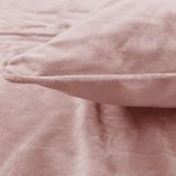 Sleeptime - Velvet Piping - Dekbedovertrek - Soft Pink - Velvet