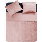 Sleeptime - Velvet Piping - Dekbedovertrek - Soft Pink - Velvet