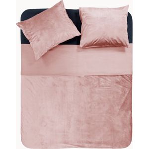 Sleeptime - Velvet Piping - Dekbedovertrek - Soft Pink - Velvet