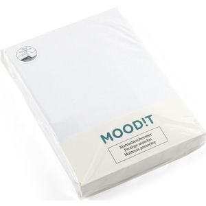 Moodit - Waterdicht Matrasbeschermer, Noa - Lits Jumeaux - Katoen Jersey + PU --180x200