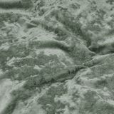 Dekbedovertrek - Crushed Velvet - Groen - 100% Polyester - Inclusief Kussensloop