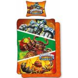 Skylanders - Giants - Dekbedovertrek - Eenpersoons - 140 x 200 cm - Oranje --140x200 + 1 kussensloop 70x90